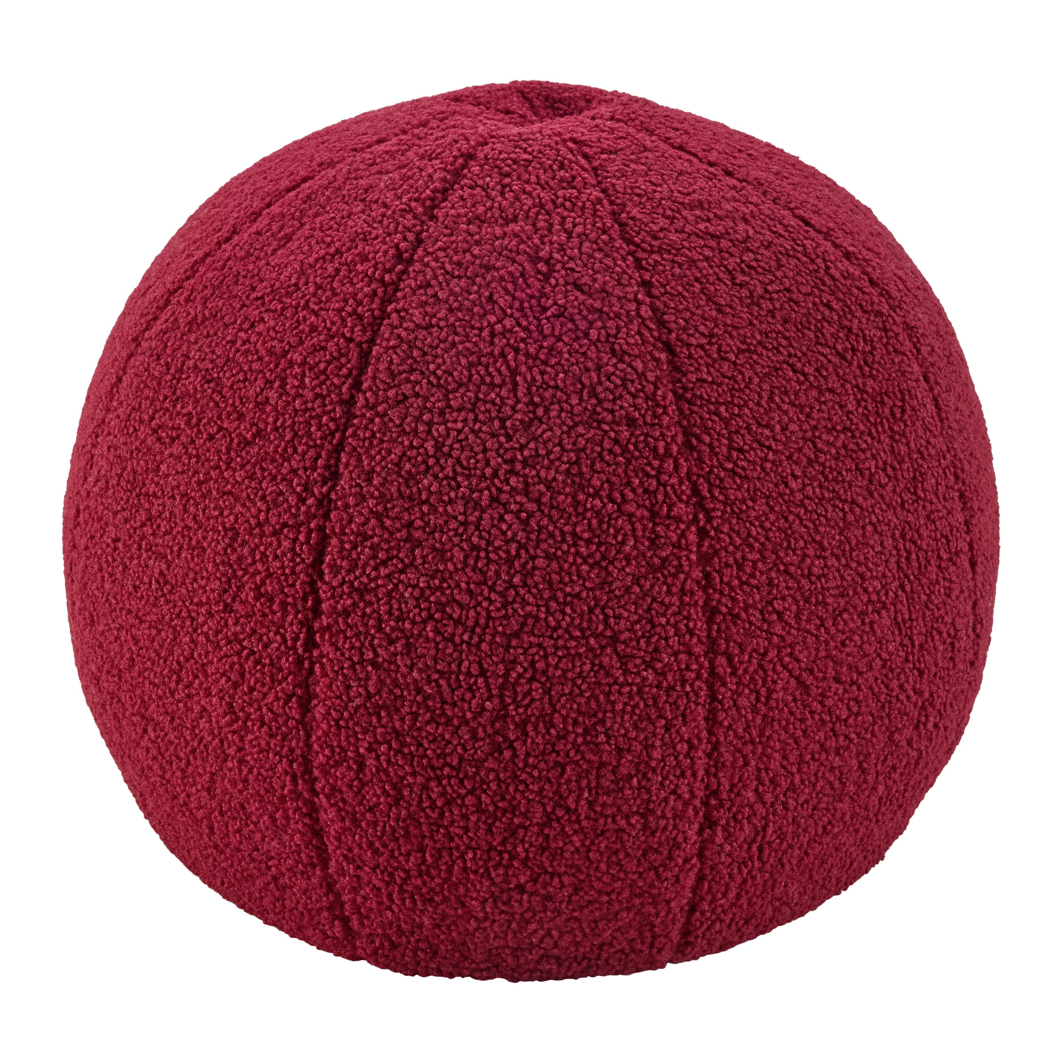 TABURETKA „PUFF“ TED - tmavočervená, textil (45cm) - Mömax