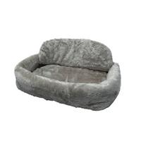Haustierkissen De Luxe L/B/H: 75x45x21 cm Grau Waschbar - Grau, KONVENTIONELL, Textil (75/45/21cm)