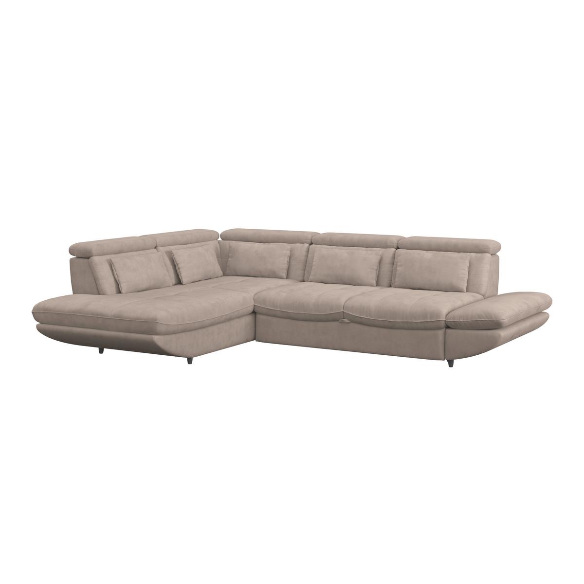 SEDACÍ SOUPRAVA PARK - černá/béžová, Moderní, textil/plast (311/233cm) - Luca Bessoni