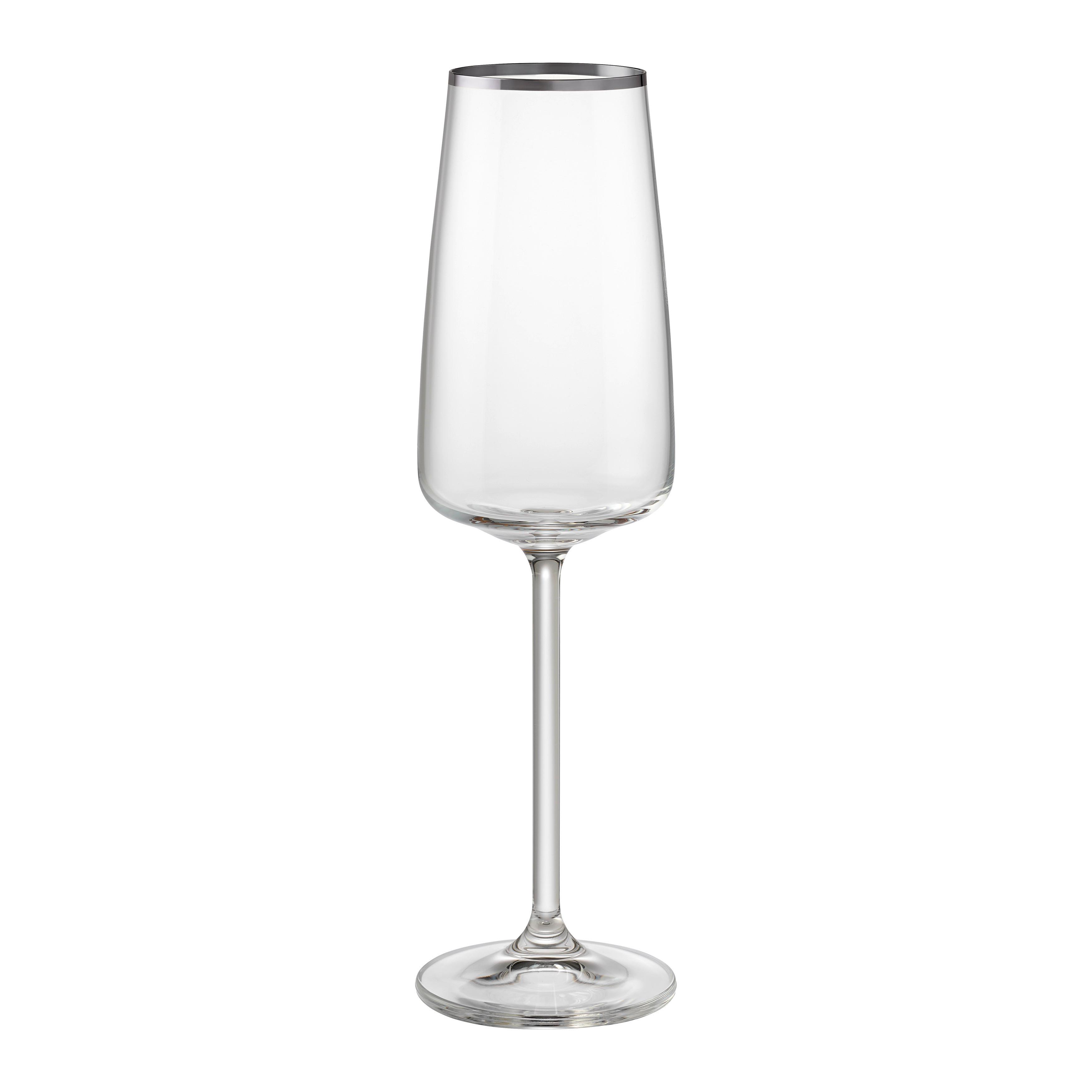 POHÁR NA SEKT 1975 - PLATIN - číra, Romantik / Landhaus, sklo (0,21l)