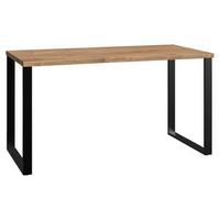 Písací stôl LIVERPOOL šírka 140cm - grafitová/farba duba, Design, kov/kompozitné drevo (140/70/74cm) - MID.YOU