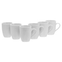 Kaffeebecher Porzellan 300 Ml 6 Stk.  Weiß - Weiß, Basics, Keramik (30,5/21/16cm) - Creatable