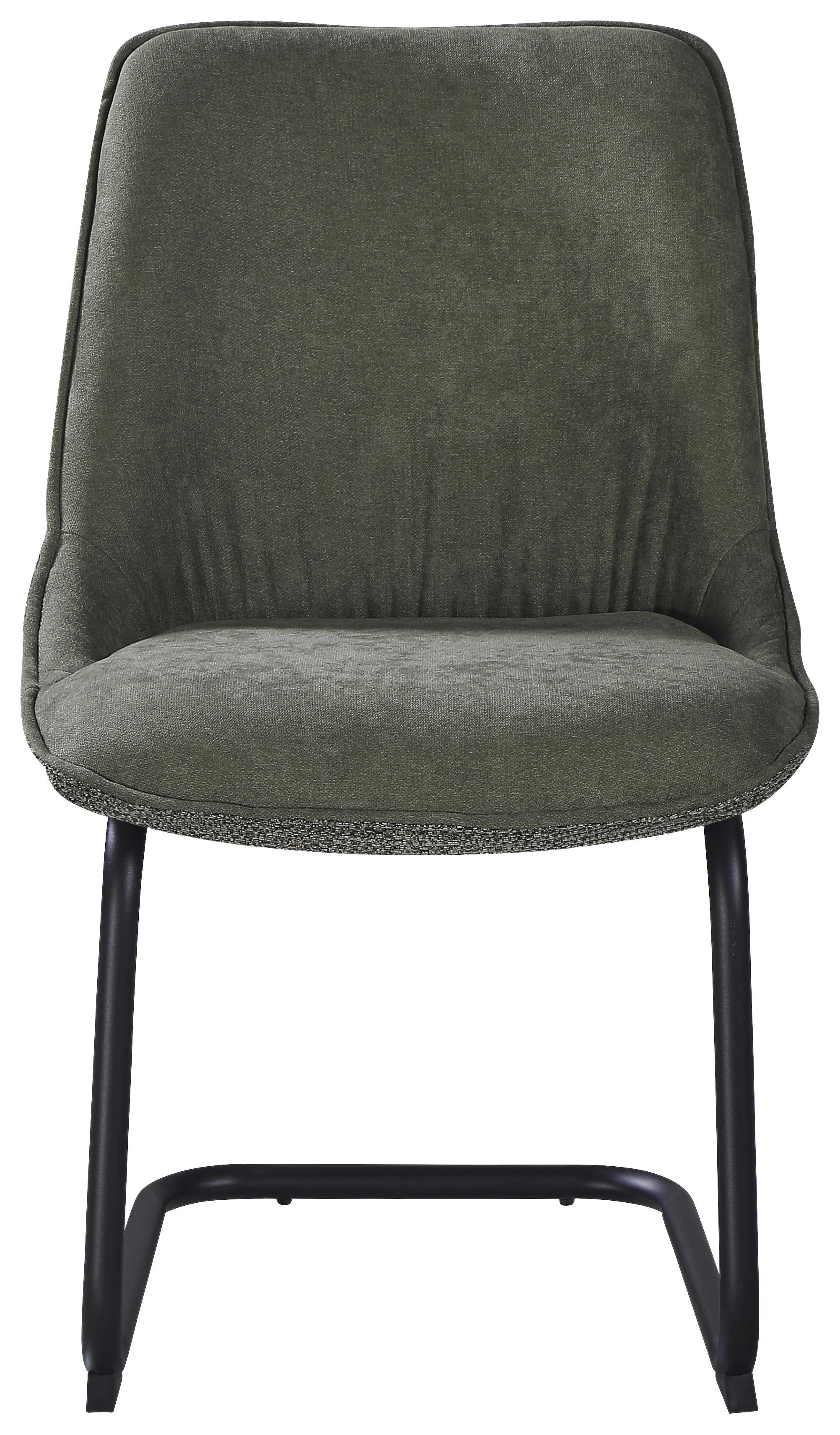 ŽIDLE NOVA - černá/zelená, Moderní, kov/textil (51/86/59cm) - Premium Living
