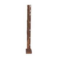 Skulptur Vanimo - Braun, Basics, Holz (20,5/132/20,5cm) - Gardenson