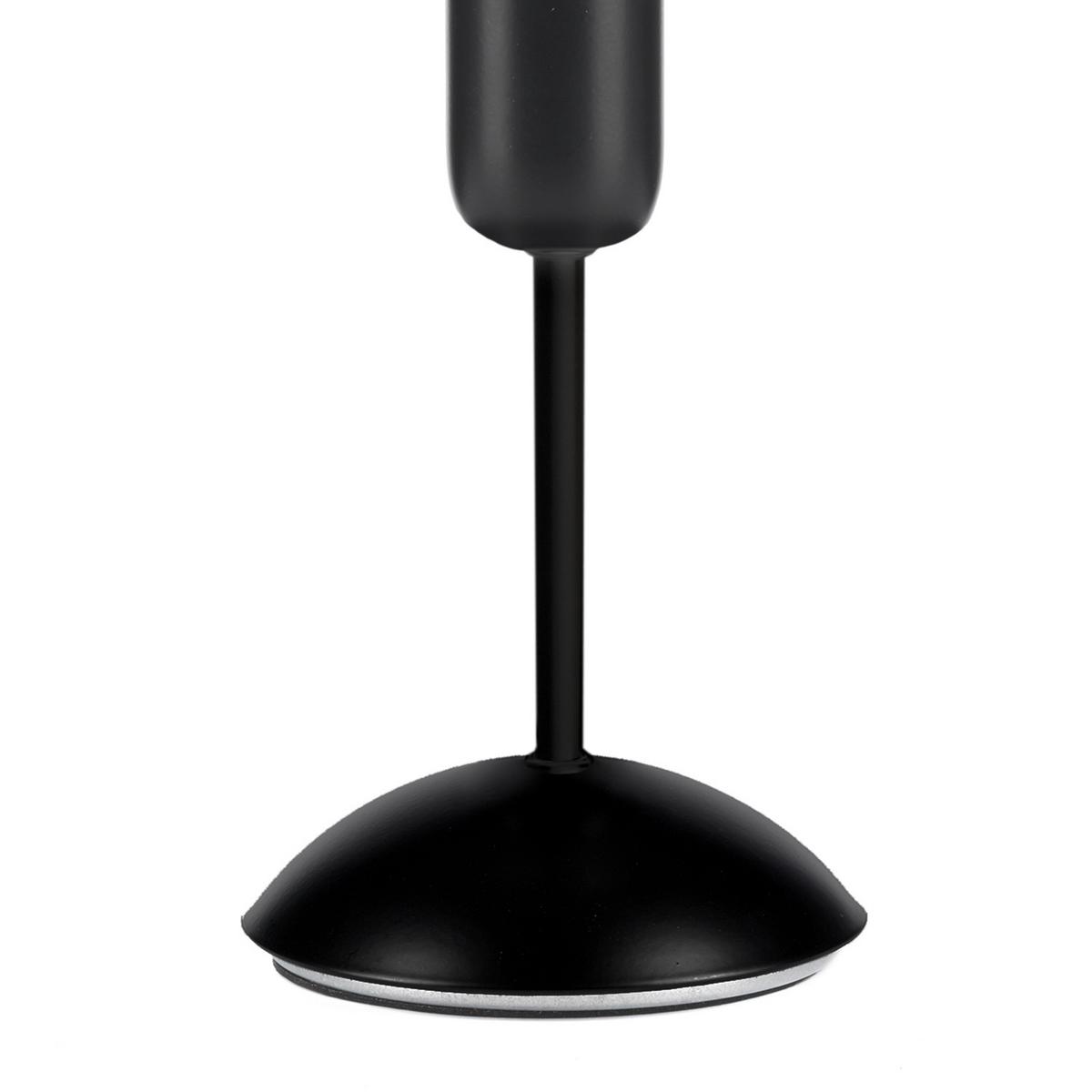 Tischleuchte Schwarz D: 12 cm 22w - Schwarz, KONVENTIONELL, Metall (12/32cm)