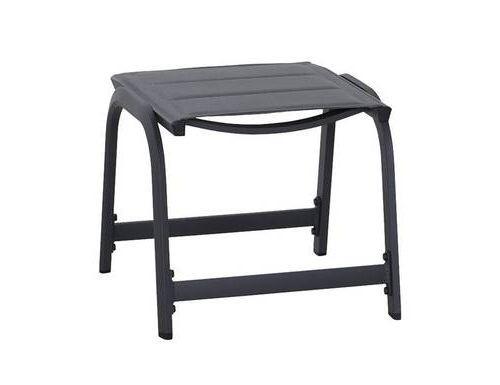Gartenhocker Metall/Kunststoff Anthrazit Wetterfest - Anthrazit, KONVENTIONELL, Kunststoff/Metall (51/44/52cm) - Siena Garden