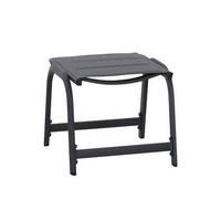 Gartenhocker Metall/kunststoff Anthrazit Wetterfest - Anthrazit, KONVENTIONELL, Kunststoff/Metall (51/44/52cm) - Siena Garden