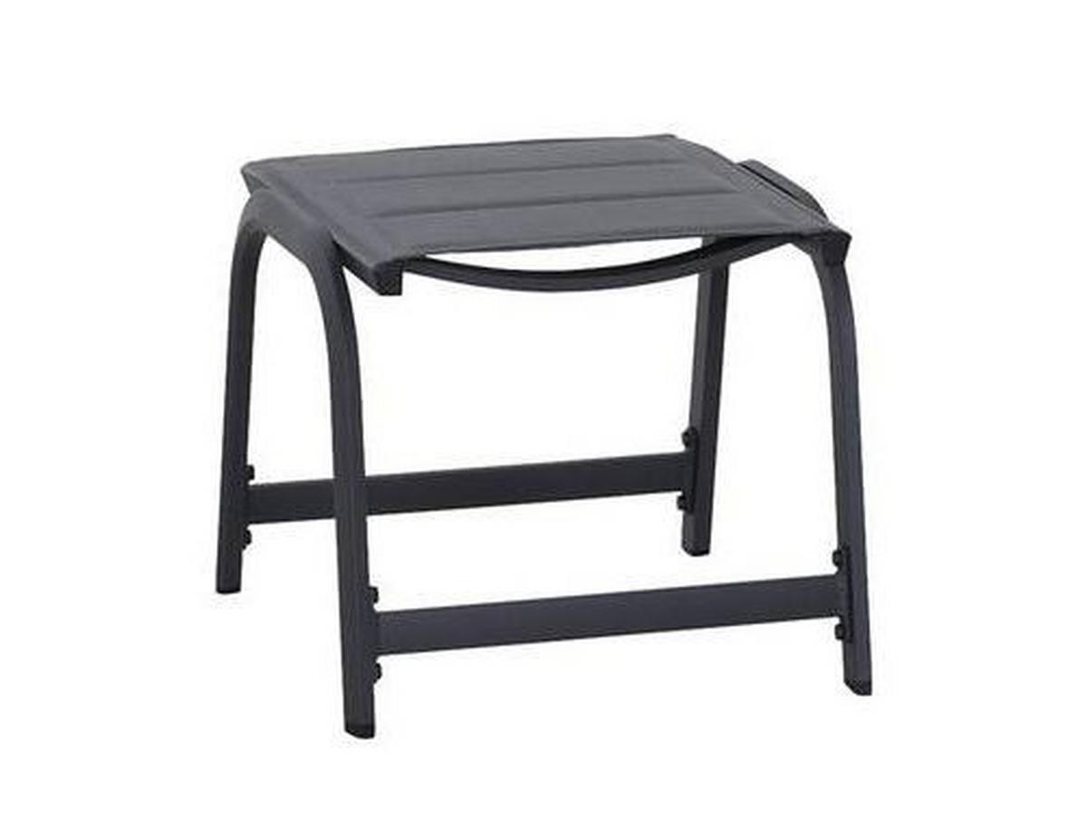 Gartenhocker Metall/kunststoff Anthrazit Wetterfest - Anthrazit, KONVENTIONELL, Kunststoff/Metall (51/44/52cm) - Siena Garden