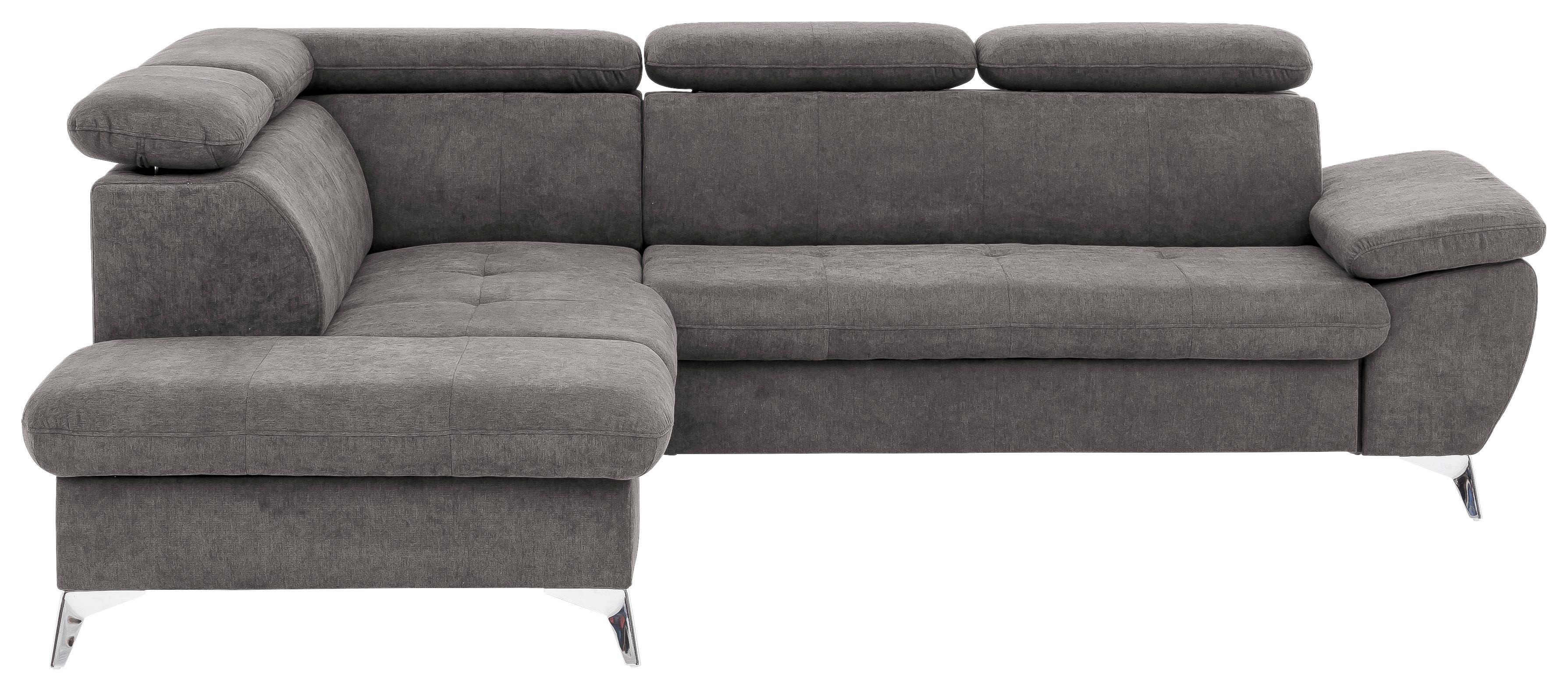 Ecksofa Mit Schlaffunktion Gisele Und Bettkasten Grau