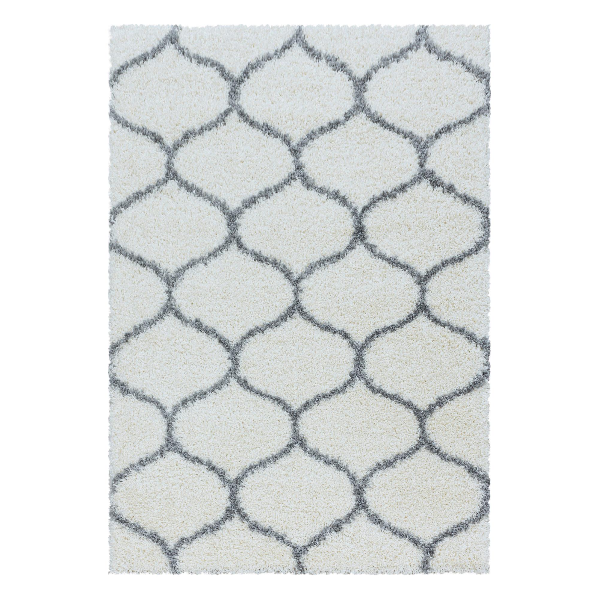 Webteppich Creme Naturfaser Salsa 160x230 cm