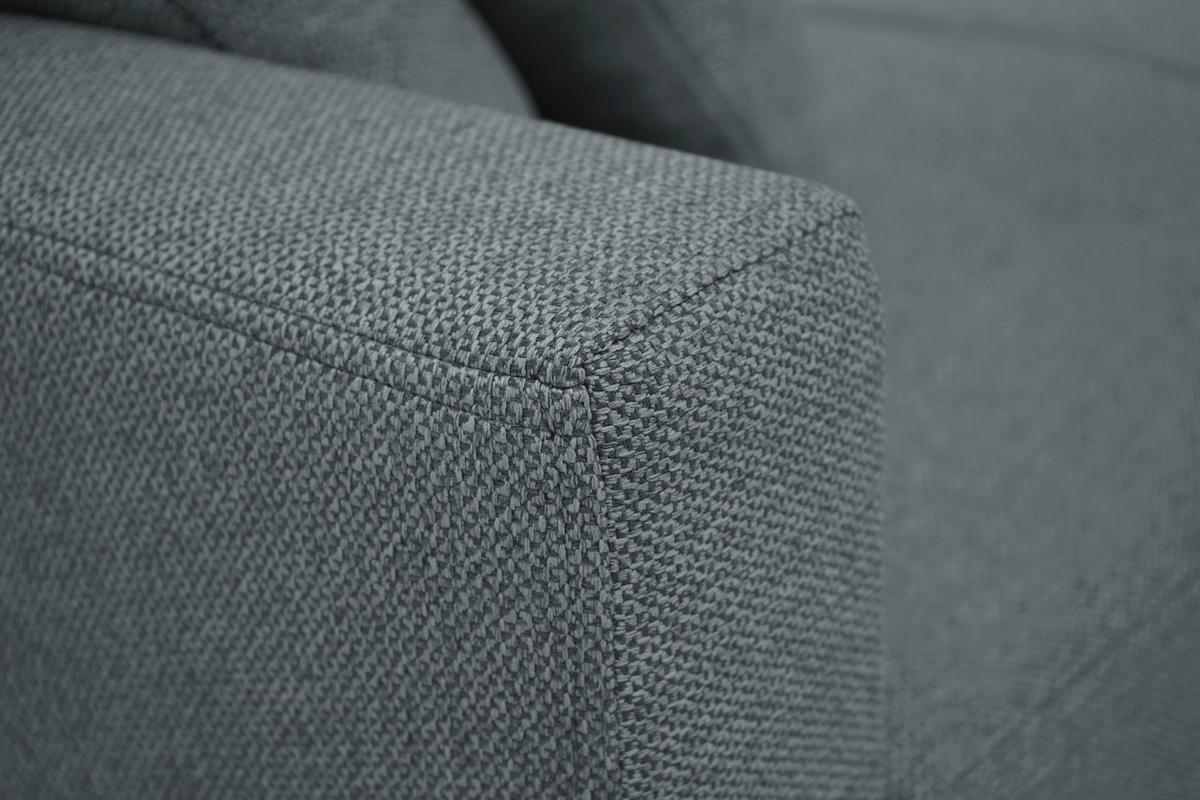 Rohová sedačka NARWIK, oboustranná, šedomodrá - šedá/šedomodrá, Design, dřevo/textil (231/160cm)