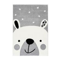 Kinderteppich Silberfarben Tier Leonora 80x150 cm - Silberfarben, Trend, Kunststoff (80/150cm) - Kayoom