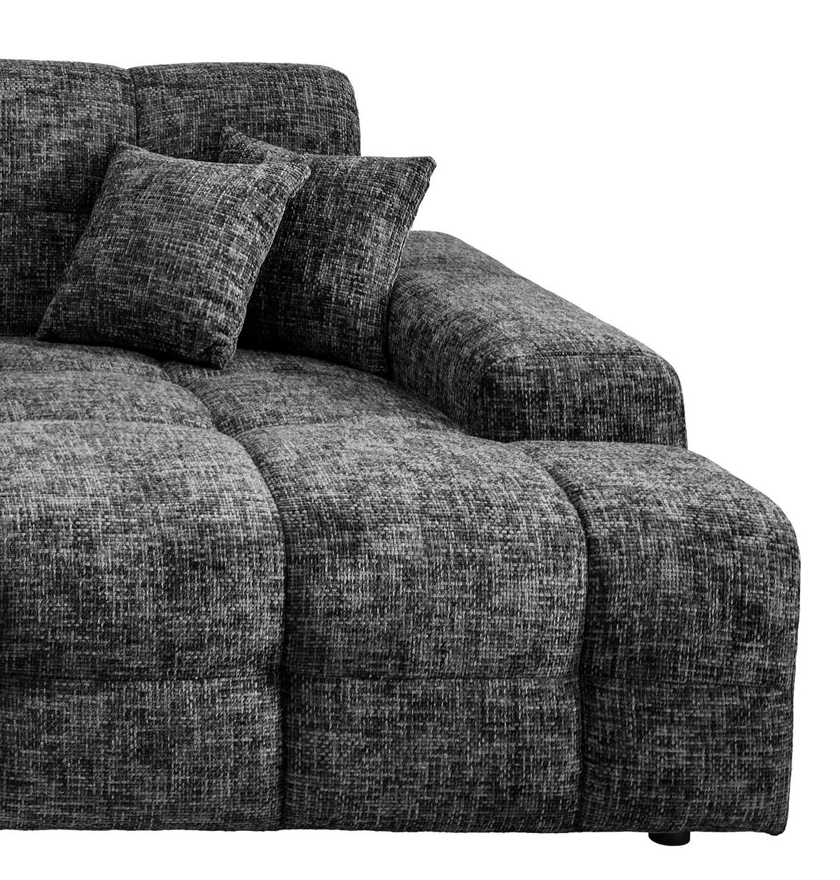 Bigsofa Bosco, Schwarz B: 304 cm - Schwarz, MODERN, Textil (304/87/155cm) - Livetastic