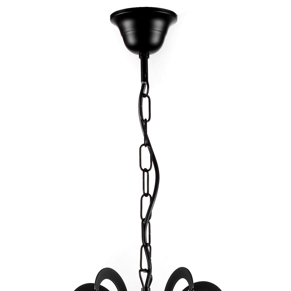 Kronleuchter 4703/5n - Schwarz, Trend, Glas/Metall (45/110cm)