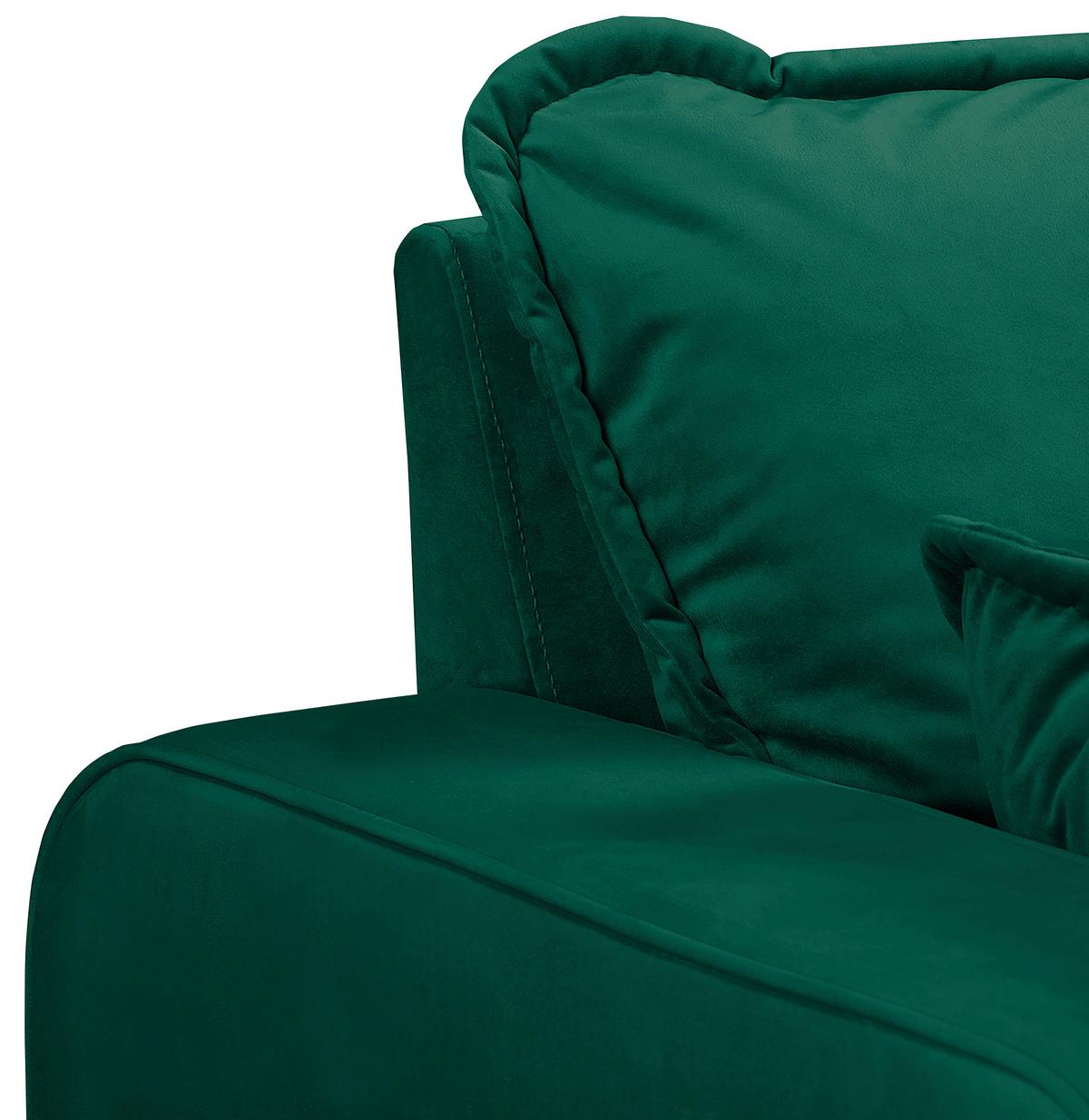Ecksofa Beata Grün S: 230x150 cm - Wengefarben/Grün, Design, Textil (230/150cm) - Livetastic