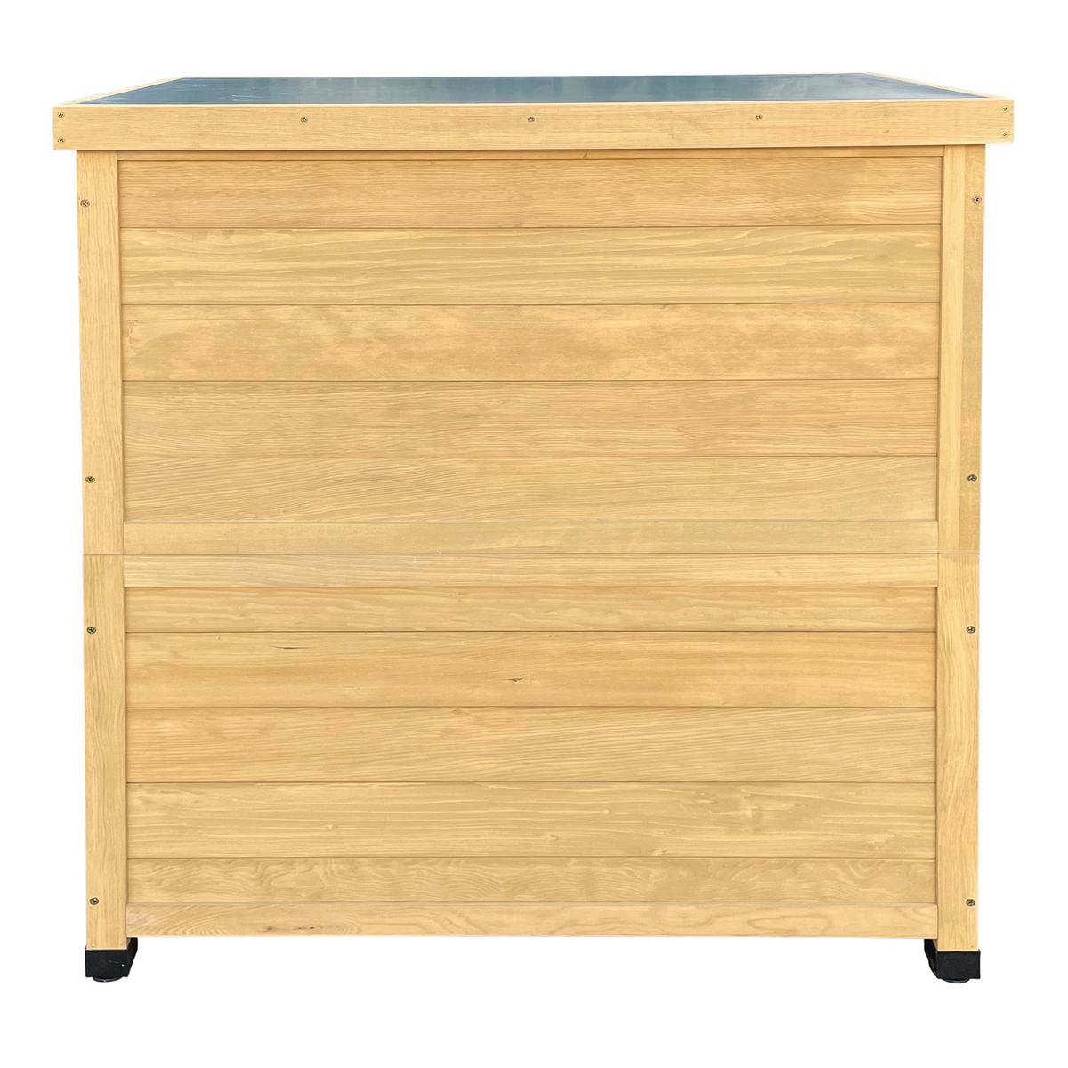 Geräteschrank Felix - Braun, Basics, Holz (80/45/93cm) - Ambia Garden