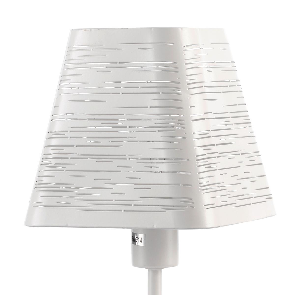 Tischleuchte Weiß D: 14 cm 6w - Weiß, Trend, Metall (14/28cm)