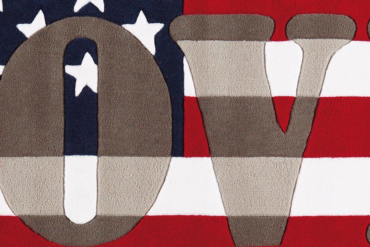 Flachwebteppich Multicolor, USA, ca. 140x200cm - Multicolor, Design, Textil (140/200cm) - Kayoom