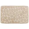 Badematte Stone 50x80 Cm Beige, Rutschhemmend - Beige, MODERN, Textil (50/80cm) - Luca Bessoni