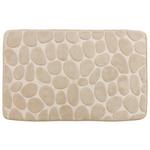 Badematte Stone 50x80 cm Beige, Rutschhemmend - Beige, MODERN, Textil (50/80cm) - Luca Bessoni