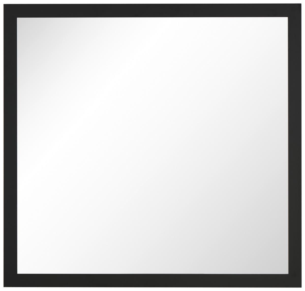 Wandspiegel Welcome B: 88,4, Schwarz Matt - Schwarz/Eiche Artisan, MODERN, Glas/Holzwerkstoff (88,3/84/2cm)