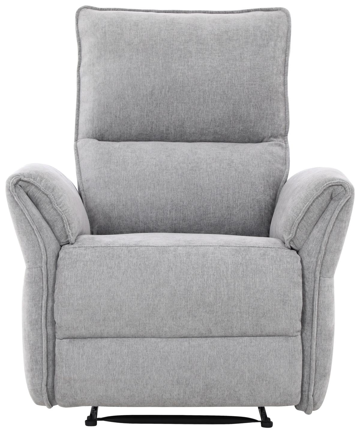 Fernsehsessel Porto - Schwarz/Grau, MODERN, Textil (86/103/92cm) - Livetastic