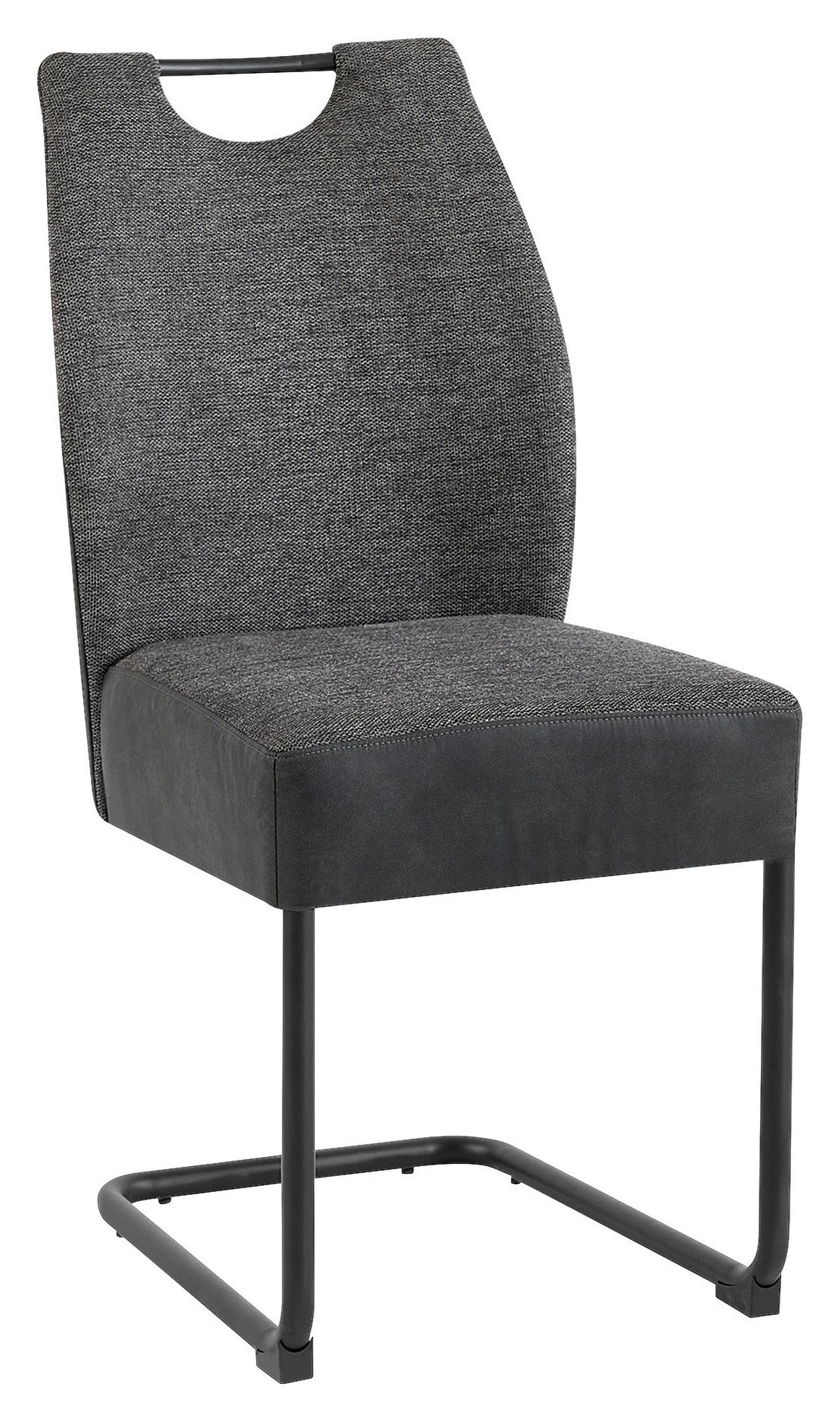 Stuhl-Set Peter - Anthrazit/Schwarz, MODERN, Metall (45/94/54cm) - Ambia Garden