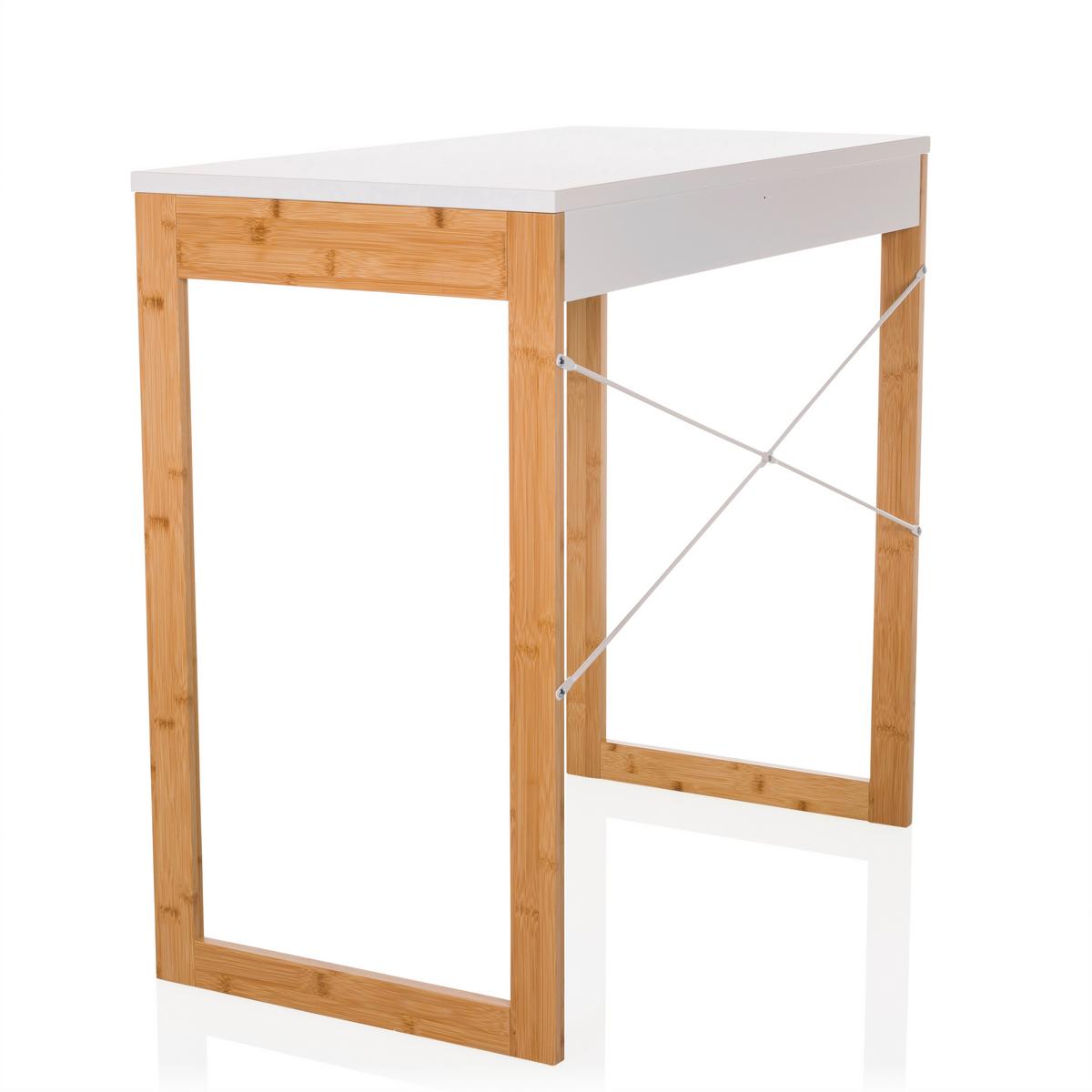 Schreibtisch Weiß B: 80 cm - Weiß, MODERN, Holz/Holzwerkstoff (80/75/42cm) - MID.YOU