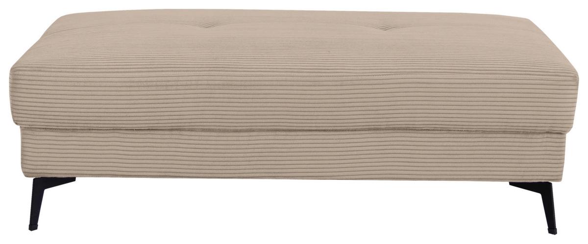 Hocker Zero Braun B: 140 cm - Hellbraun/Schwarz, Trend, Textil (140/46/80cm)