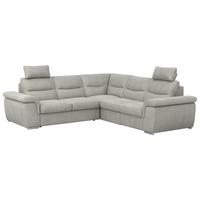 Sarokgarnitúra Hella - világosszürke, Konventionell, textil (260/88-112/262cm)