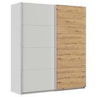 Tolóajtós Szekrény Feldkirch 181/210 Cm - világosszürke/Artisan tölgy, Modern, faalapú anyag (181/210/62cm)