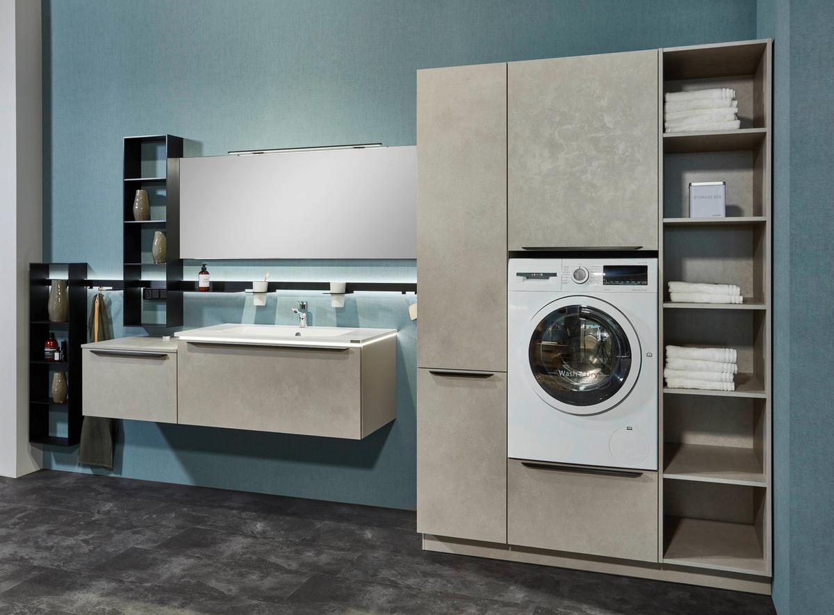 TV-Element Las Vegas Weiß B: 160 cm - Sandfarben/Weiß, MODERN, Holzwerkstoff (160/36/37cm) - Vertico