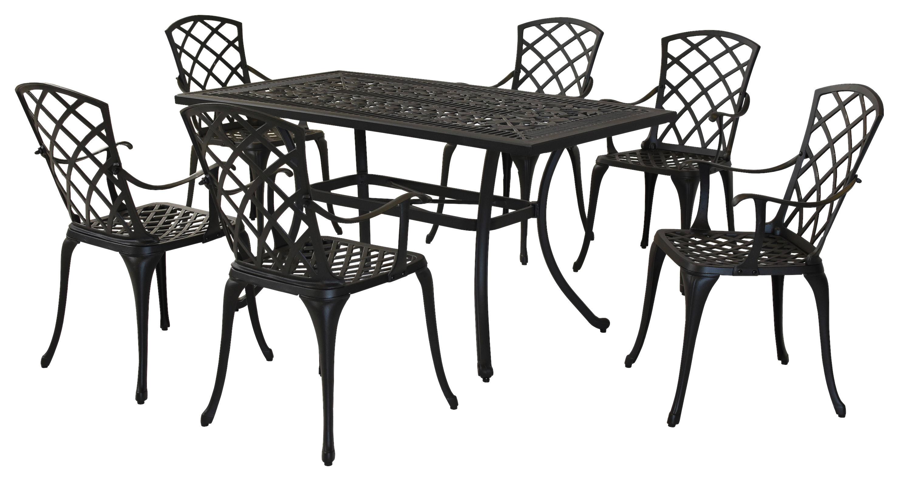 Gartenset Rhodos - Graphitfarben, MODERN, Metall - Gardenson