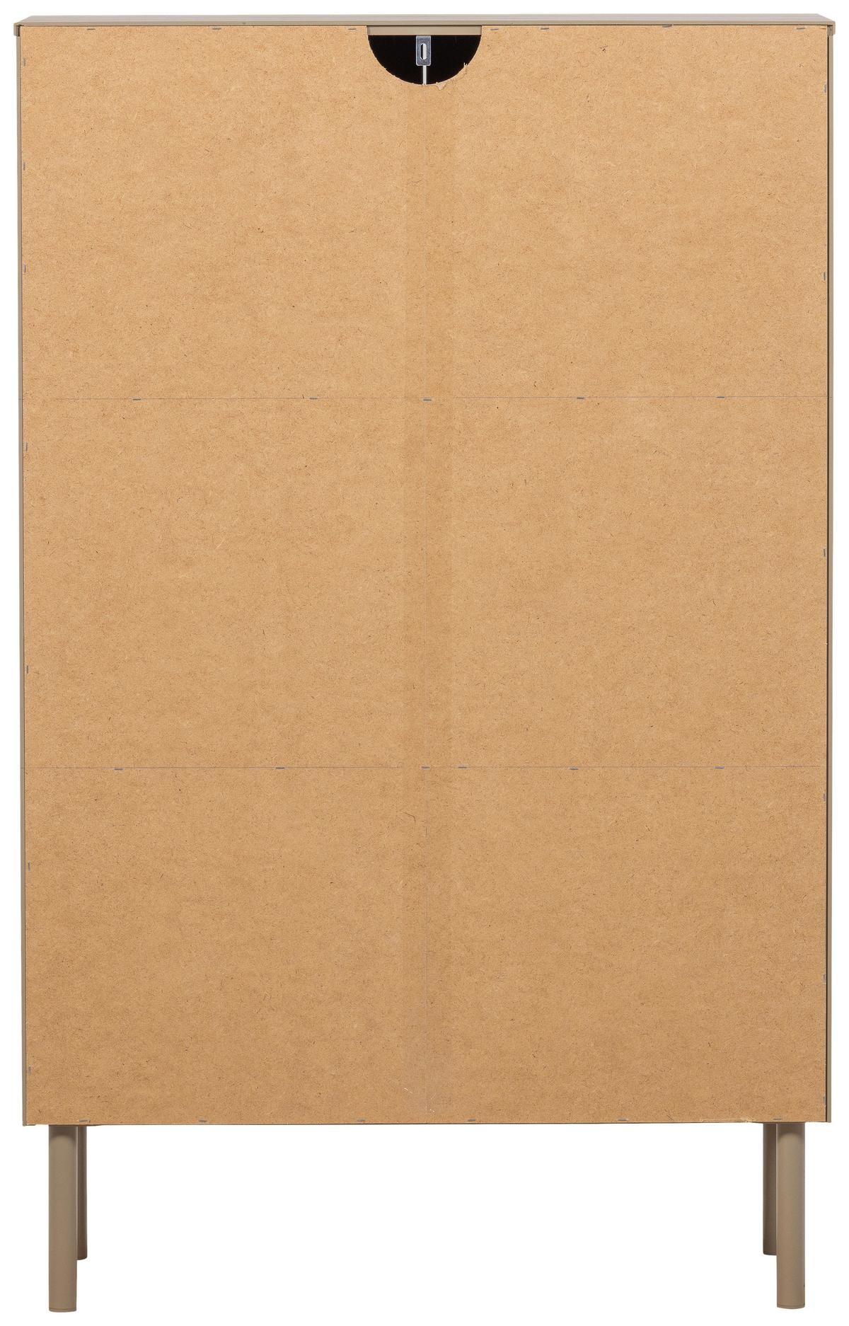 Schuhschrank Gunnar Schlammfarben B: 85 Cm - Schlammfarben/Schwarz, Design, Holz (85/135/39cm) - Livetastic