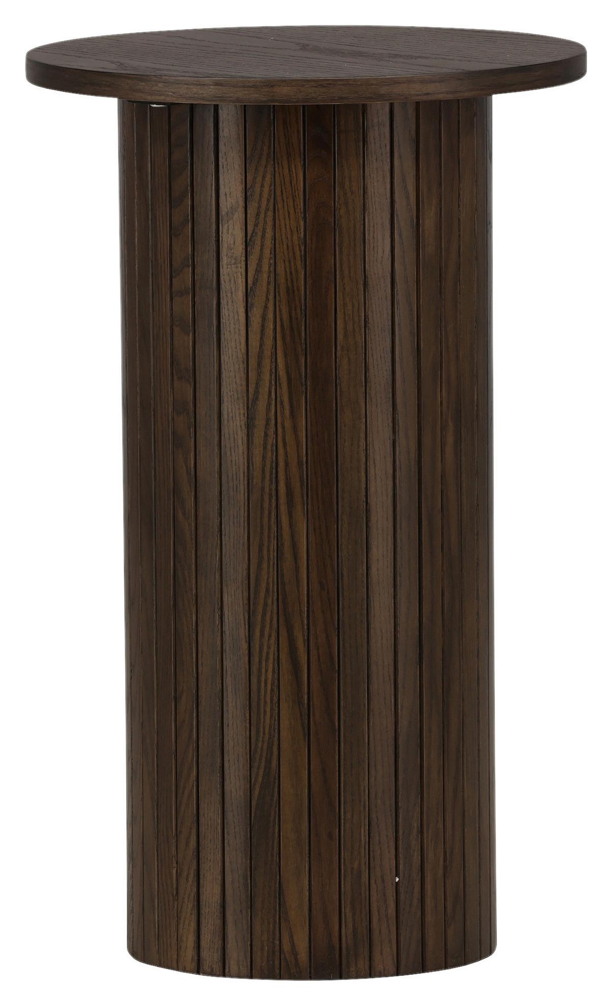 Beistelltisch Bianca - Mokka, Design, Holzwerkstoff (40/40/65cm) - Livetastic