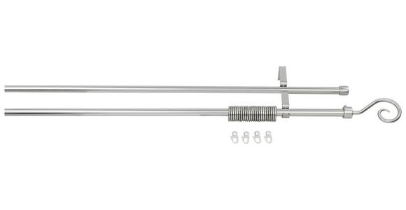 Rundstangengarnitur 2-lfg Anja Silber/metall L: 240 Cm - Silberfarben, KONVENTIONELL, Metall (240cm) - Ondega