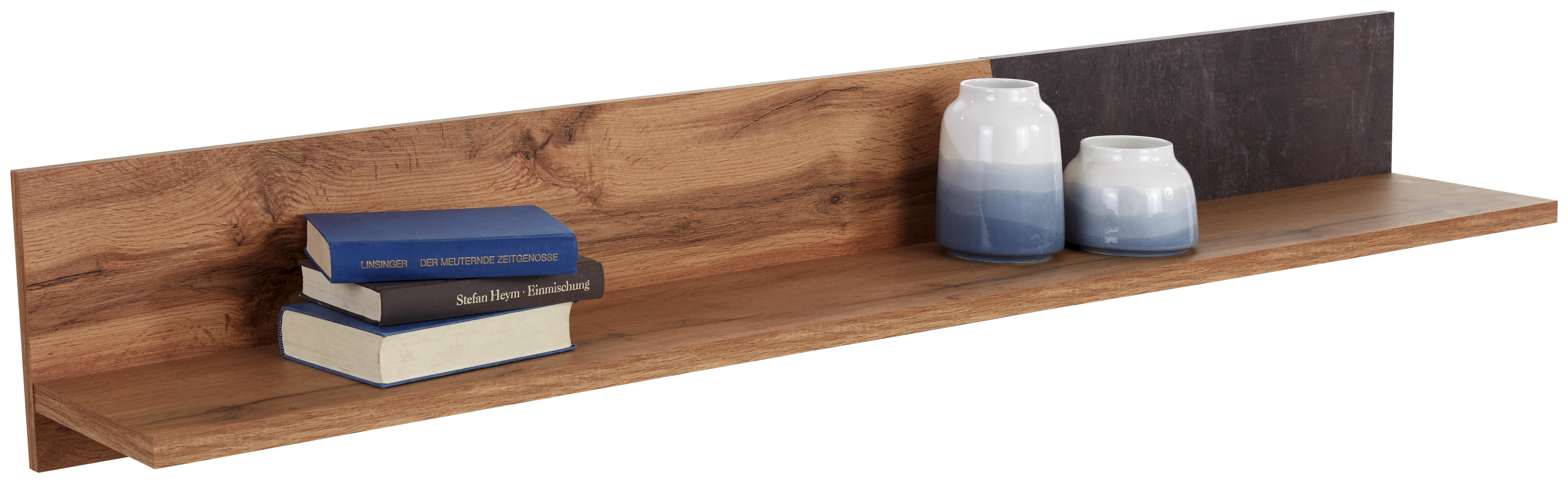 Wandboard Venedig Mdip 04 - Eichefarben/Dunkelbraun, KONVENTIONELL, Holzwerkstoff (180/23/22cm)