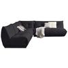 Ecksofa Giselle Schwarz S: 315x285 cm - Schwarz, Trend, Textil (315/285cm) - Livetastic