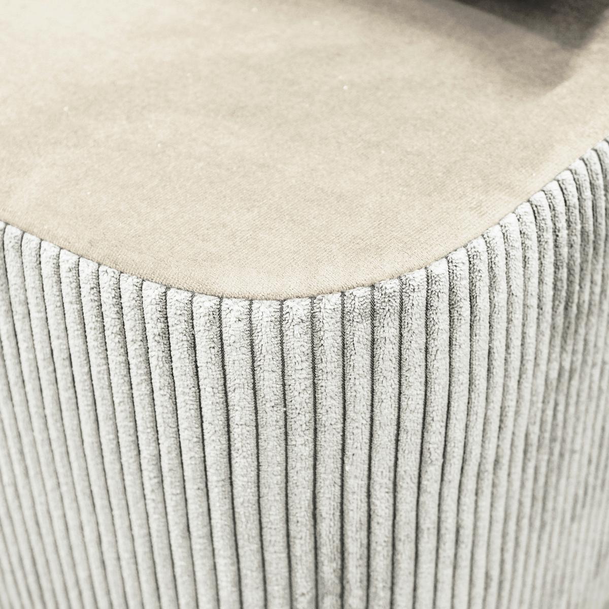 Schlafsofa Stella Creme B: 197 cm - Creme/Schwarz, Design, Textil (197/90/83cm) - MID.YOU