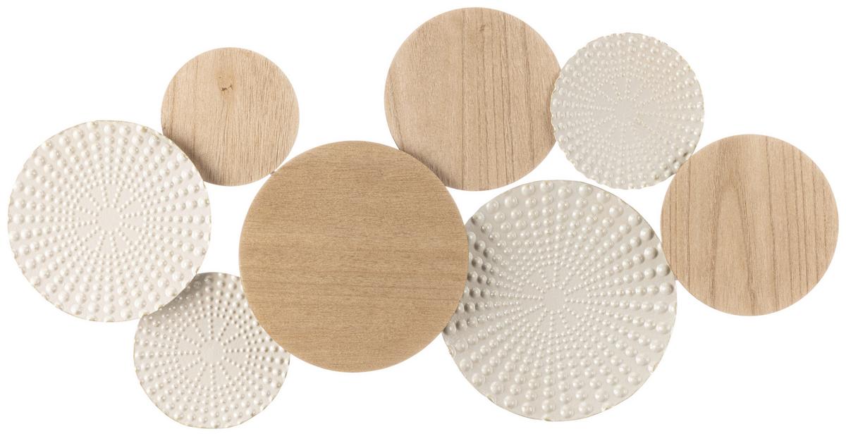 Wanddeko Lilly - Beige/Naturfarben, KONVENTIONELL, Holz/Holzwerkstoff (89/46cm) - Luca Bessoni