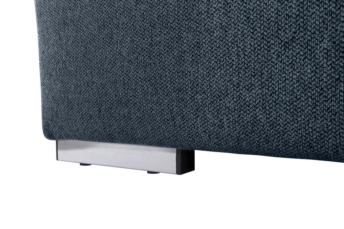 Wohnlandschaft Dunkelblau U: 173x328x215 cm - Dunkelblau/Grau, Design, Textil (173/328/215cm) - MID.YOU