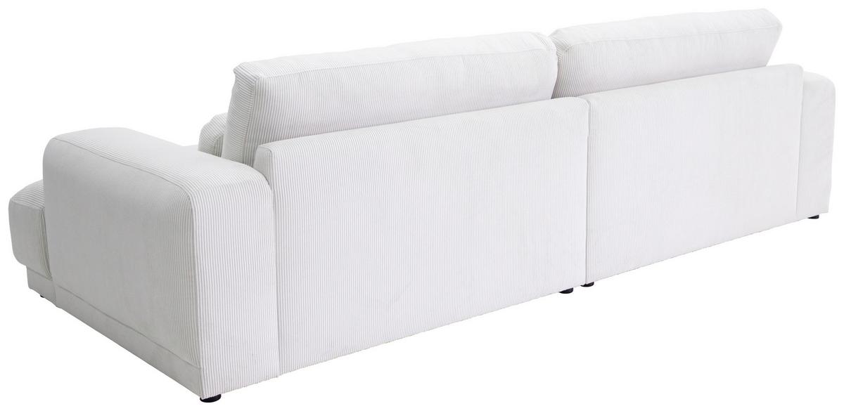 Bigsofa Savona Cord Creme, 260x111cm - Creme, Trend, Textil (260/77/111cm) - Luca Bessoni