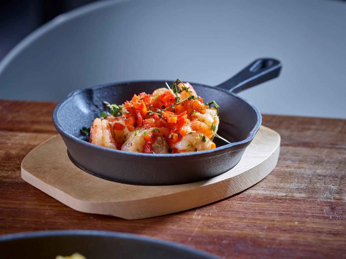 Servierpfanne 2 Stück L/b/b: 25,4x15,8x3,2 Cm - Schwarz, Basics, Metall (25,4/15,8/3,2cm) - Echtwerk