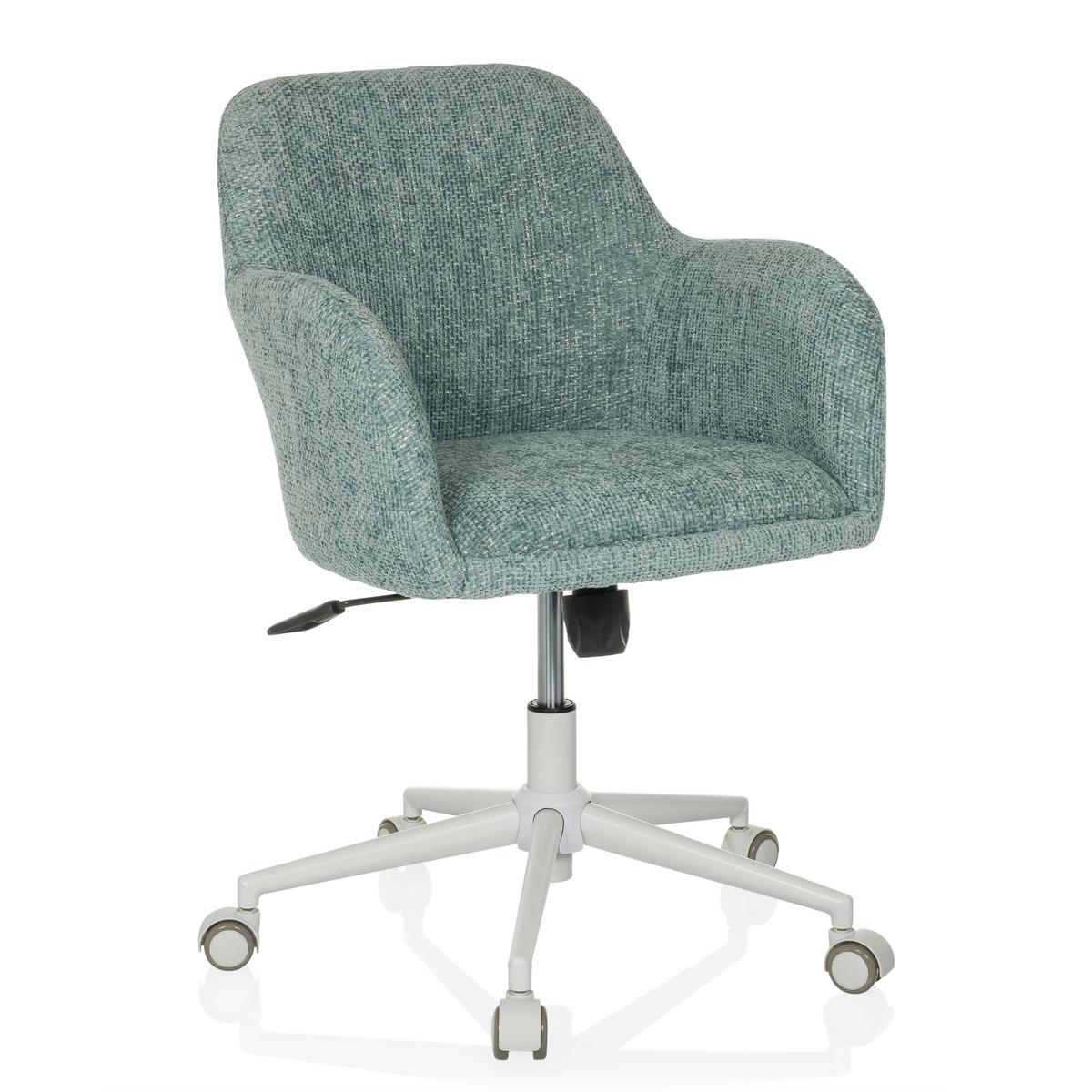 Drehstuhl Solao Home Mintgrau B: 58 cm - Mintgrau/Weiß, MODERN, Textil/Metall (58/78/60cm) - MID.YOU