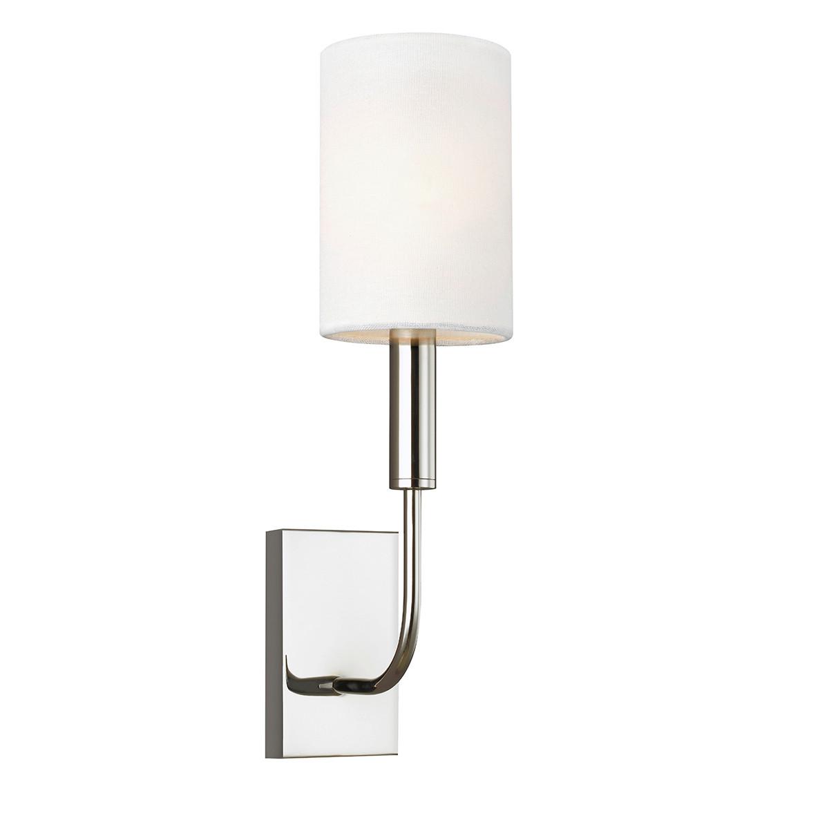 Wandleuchte Fe-Brianna1-Pn - Nickelfarben, KONVENTIONELL, Metall (10.2/35.9/14.3cm) - Elstead Lighting