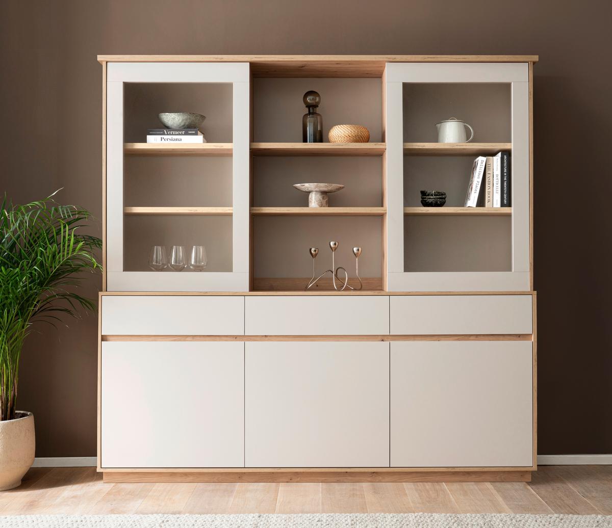 Buffet Sonora Kashmir/Eiche B: 202cm - Kaschmir/Eiche Artisan, Design, Holzwerkstoff (202/199/40cm) - MID.YOU