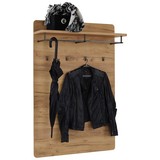 Garderobenpaneel Fontana - Eichefarben, MODERN, Holzwerkstoff (84/129/27cm)