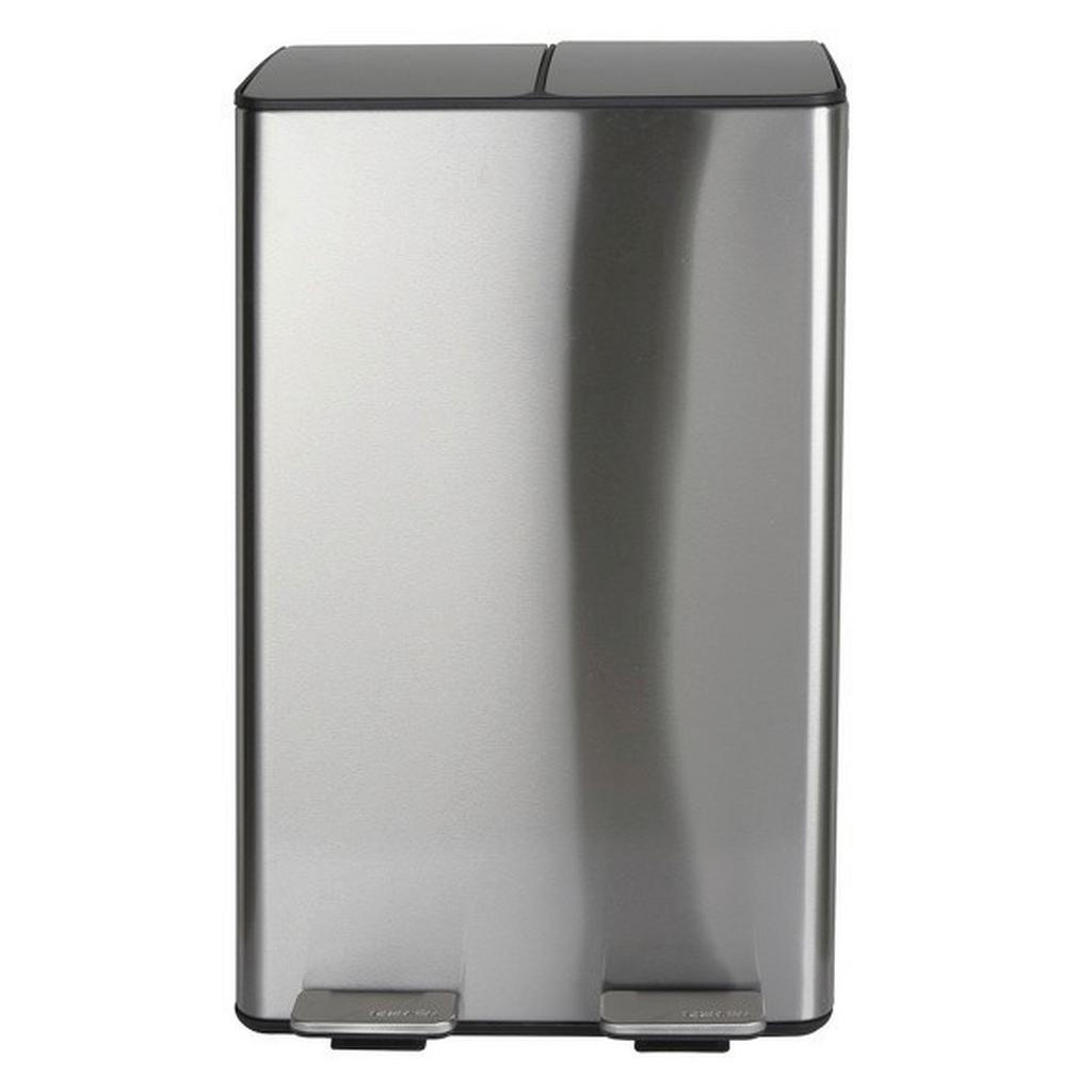 Treteimer Aliya 60l Silber Metall Lbh: 45x30x71