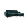 Ecksofa Scandic Lagom Türkis S: 235x157 Cm - Türkis/Naturfarben, Textil (235/157cm) - MID.YOU