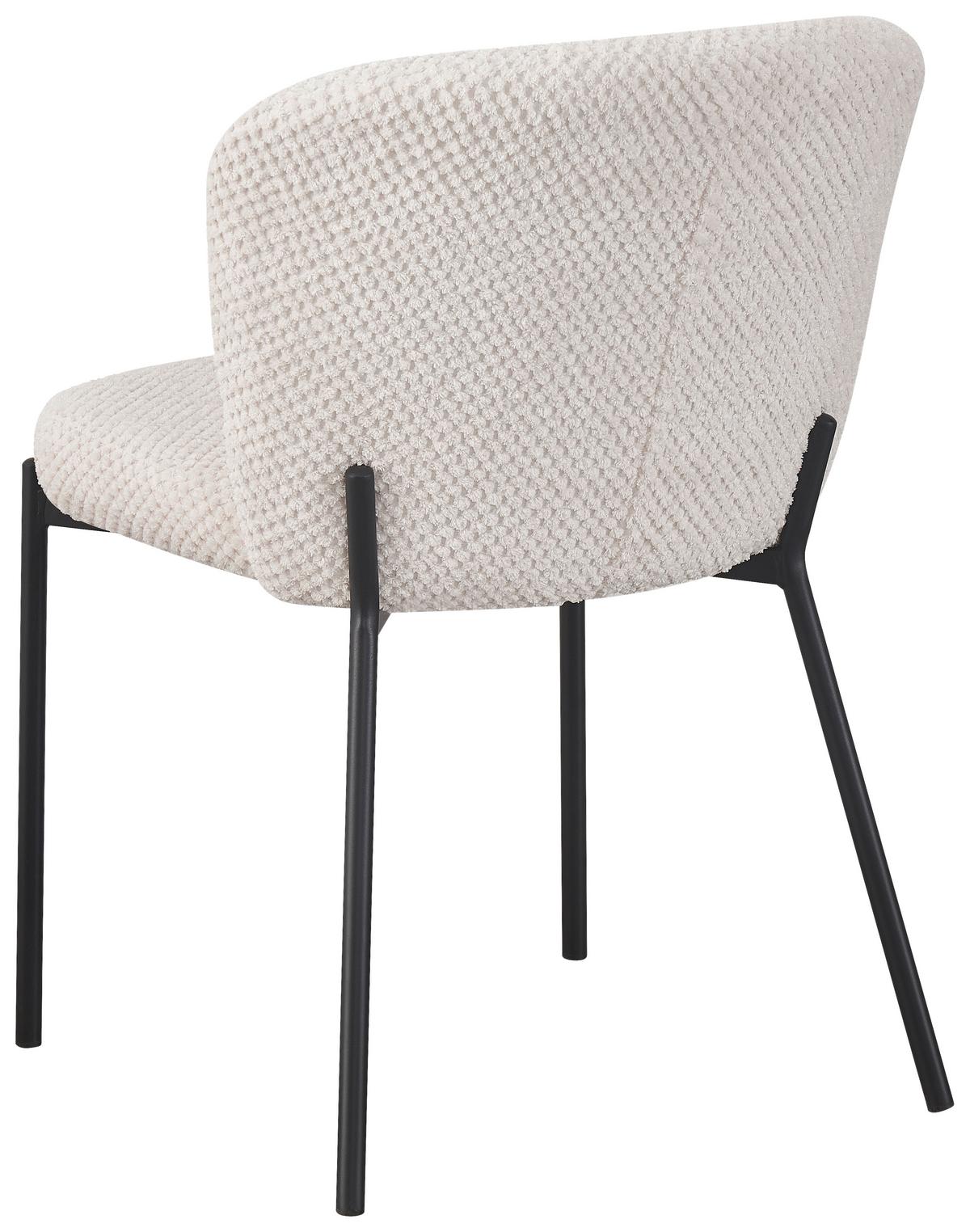 Židle EMILY béžová - černá/béžová, Lifestyle, kov/dřevo (55/79/59cm) - Mömax